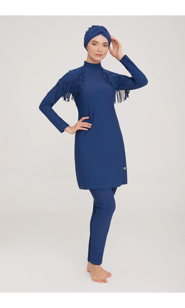 ADASEA 4105 LİCRALI UZUN KOL MAYO KOYU LACİVERT