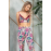 Anıl Bayan Saten Sabahlık, Bralet ve Pantolon Takım GRİ