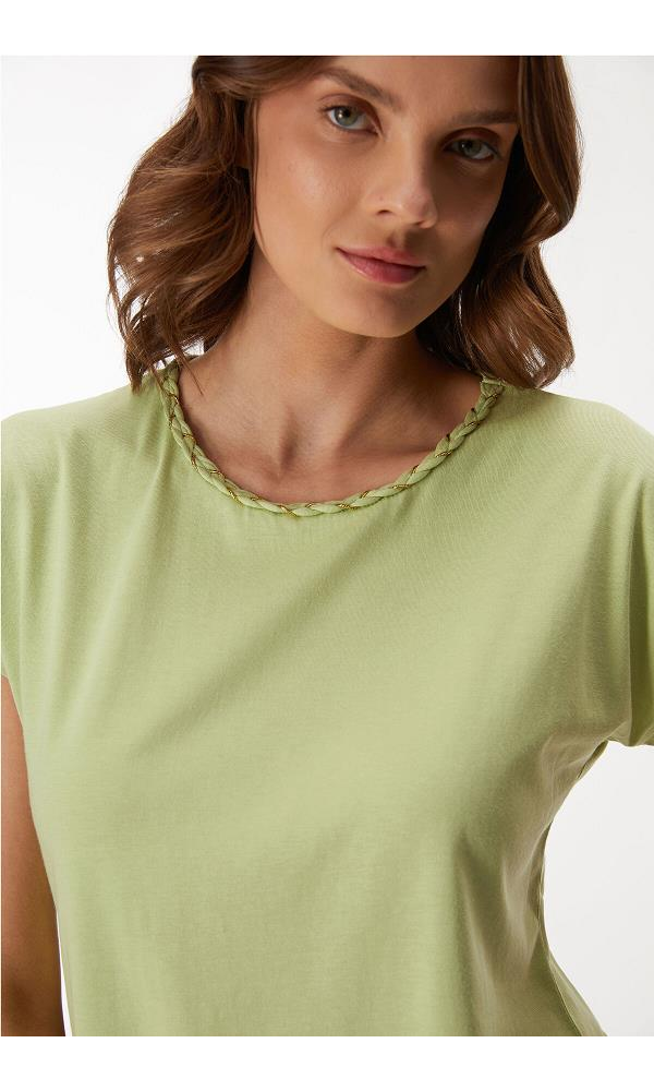 ANIL MAN11374  Kadın T-Shirt ve Pantolon Takım MAVİ