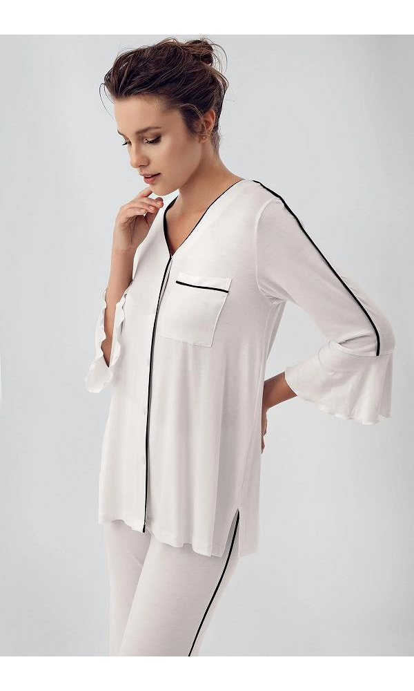 ARTIŞ 16207  PİJAMA TAKIMI EKRU