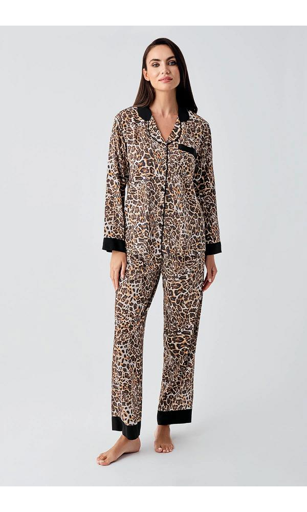 ARTIŞ 22107  LEOPAR  PİJAMA TAKIMI LEOPAR