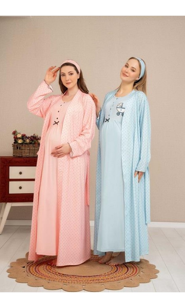 BAHA 4302 LOHUSA SABAHLIK GECELİK TAKIM bej