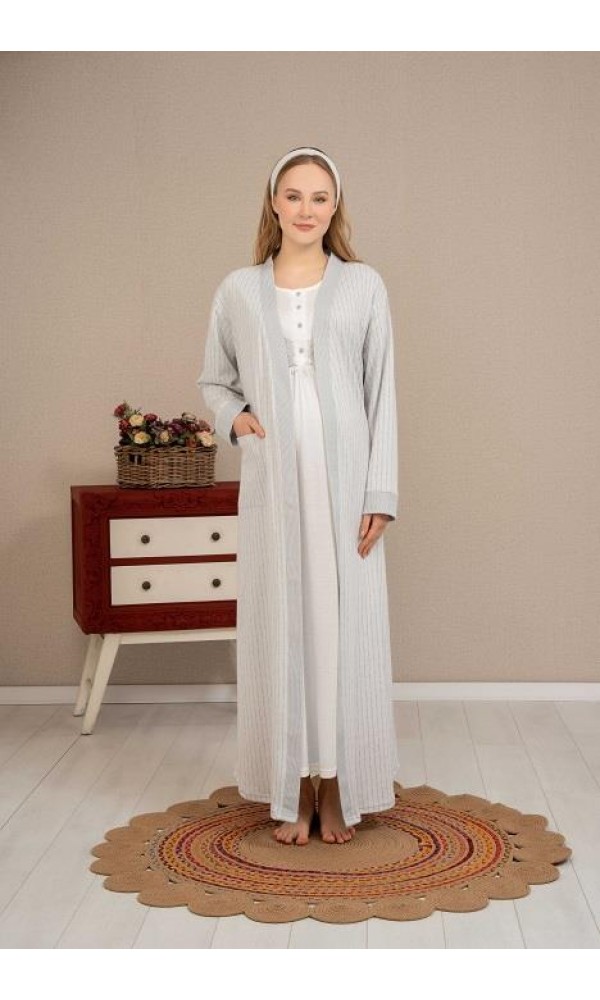 BAHA 4506 SABAHLIK GECELİK TAKIM GRİ