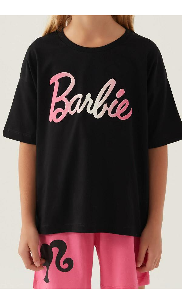Barbıe L-1703 Kız Çocuk Şort Takım KAHVE
