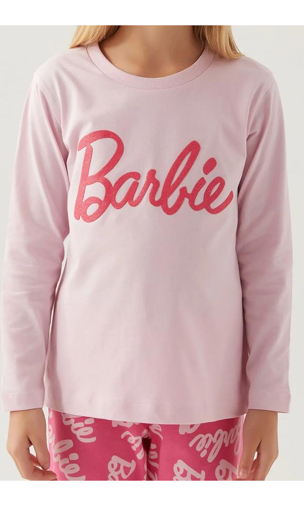 BARBİE L1766-G KIZ ÇOCUK PİJAMA TAKIMI Fuşya