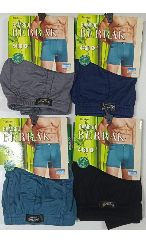 BERRAK 4430 ERKEK BAMBOO BOXER GRİ