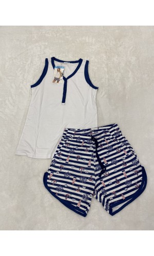 BLUDREAM 8048 ŞORT TAKIM BEYAZ