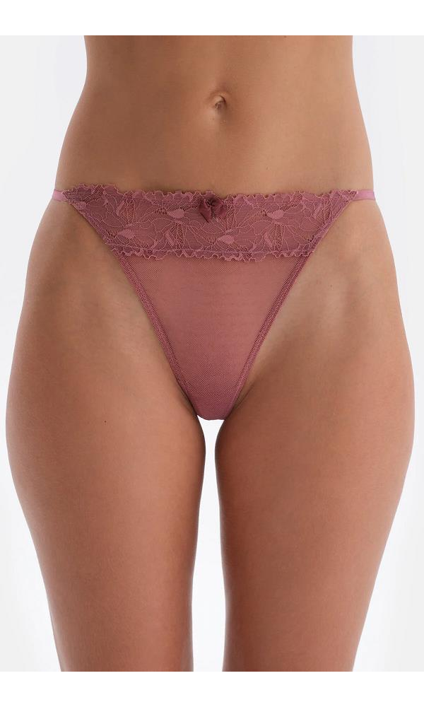 DAGİ 23AW27442GY TÜL DETAYLI STRİNG Gül Kurusu