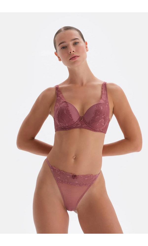 DAGİ 23AW27442GY TÜL DETAYLI STRİNG Gül Kurusu