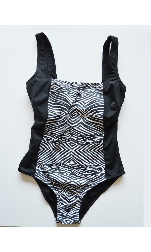 ENDEEP 24197 ZEBRA DESENİ DETAYLI MAYO TEN