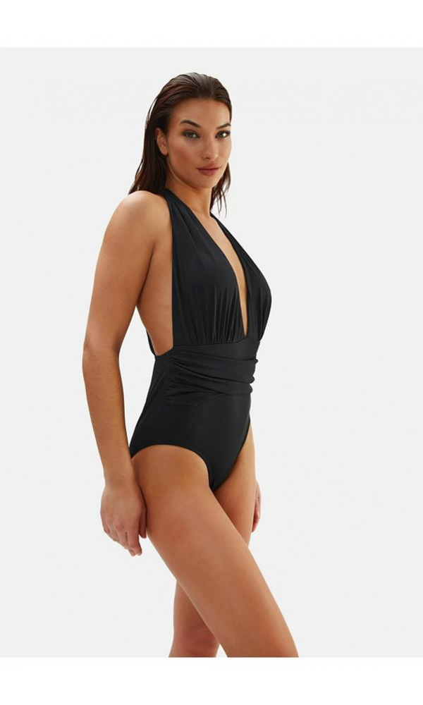 EROS 2211ESMY BOYUNDAN BAĞLI MAYO SİYAH
