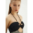 EROS 2214ESMY BOYUNDAN BAĞLI STRAPLEZ MAYO SİYAH