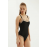 EROS 2649ESMM İNCE ASKILI U YAKA MAYO SİYAH