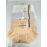 F.K 2851 KENDİNDEN DESENLİ   KÜLOT EKRU