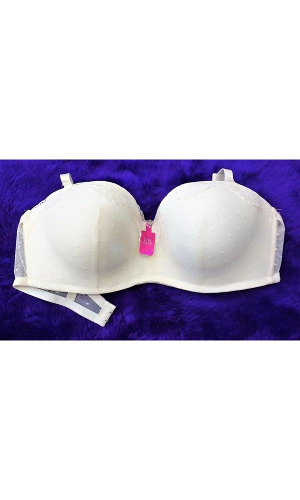 F.K 472 DANTELLİ SÜNGERLİ İÇİ BOŞ SÜTYEN EKRU