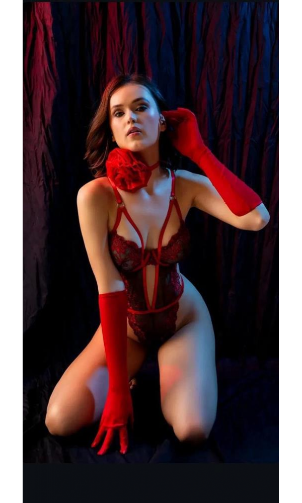 GALLİPOLİ 6628  body , eldivenli takım KIRMIZI