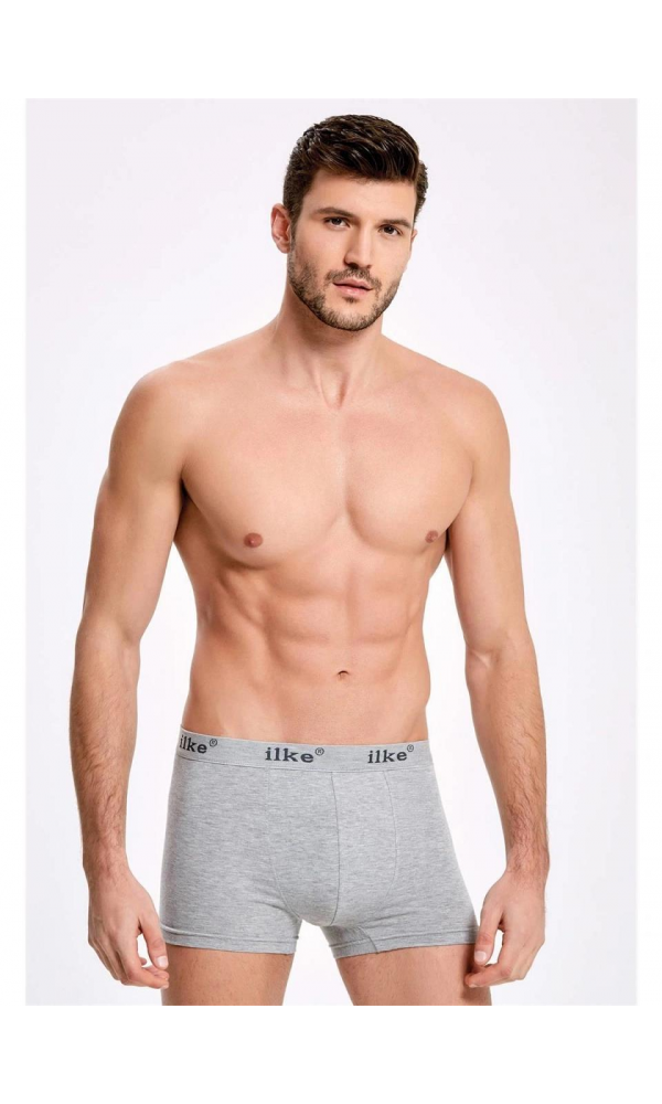 İLKE 007  ERKEK ELASTANL BOXER BEYAZ