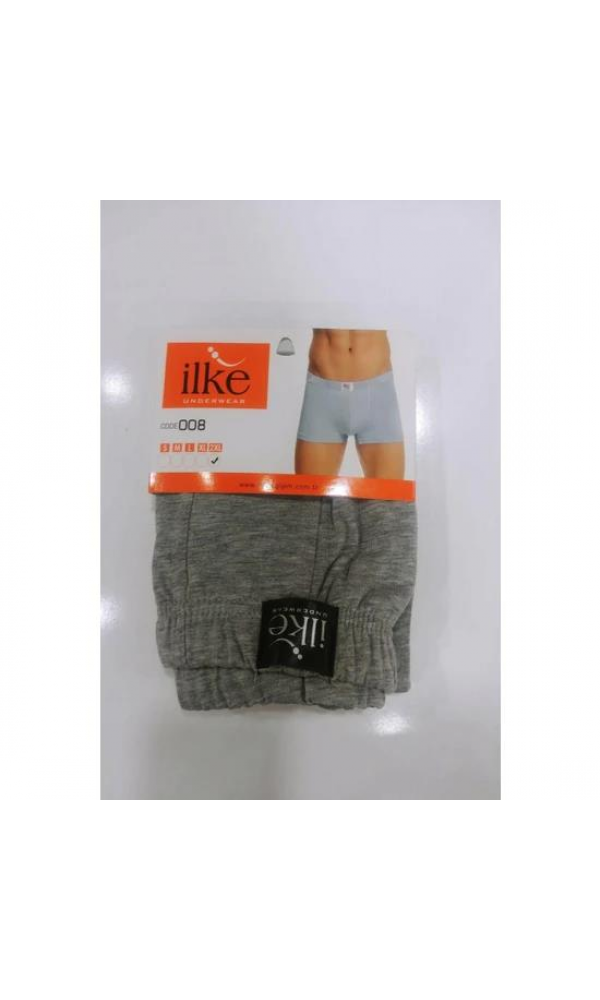 İLKE 008 ERKEK ELASTAN BOXER SİYAH