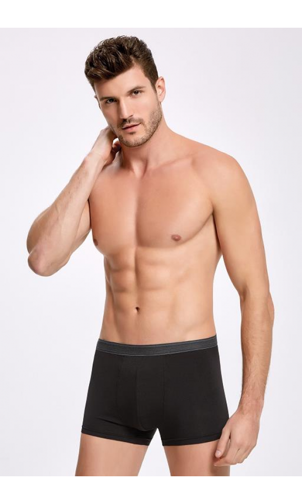 İLKE 1605  ERKEK MODAL BOXER SİYAH