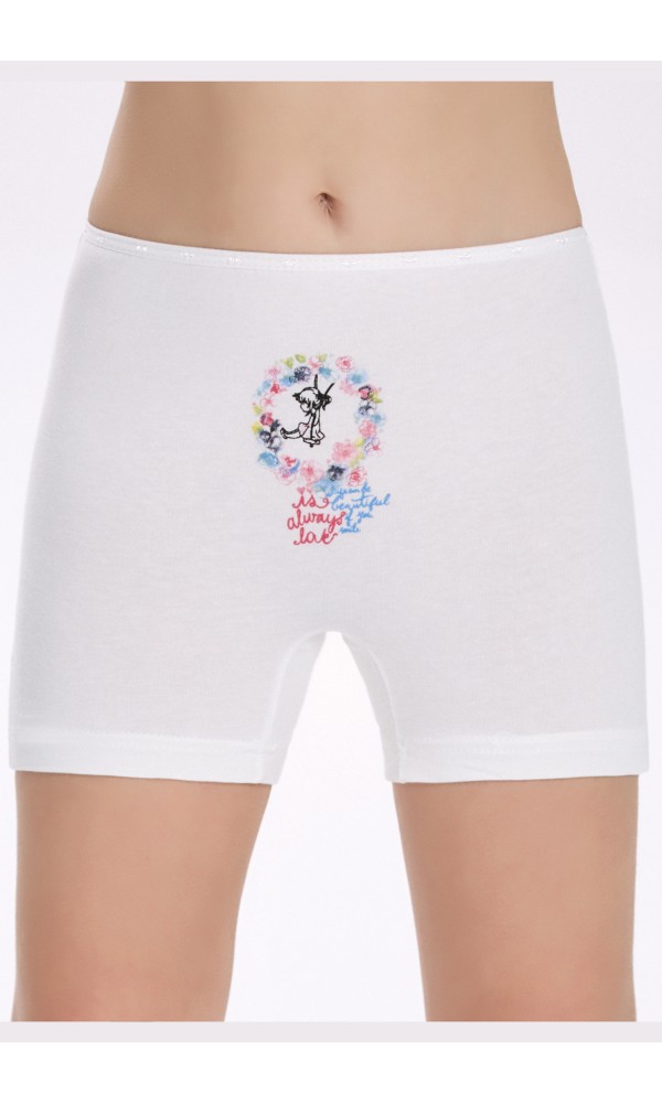 İLKE 350 KIZ ÇOCUK RENKLİ BOXER KARIŞIK
