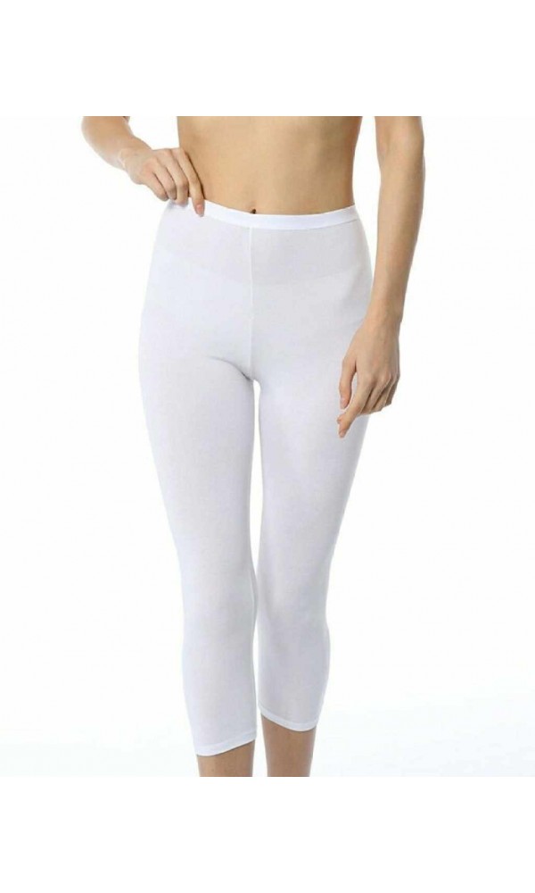 İMER 4338 BAYAN KAPRİ TAYT WHITE