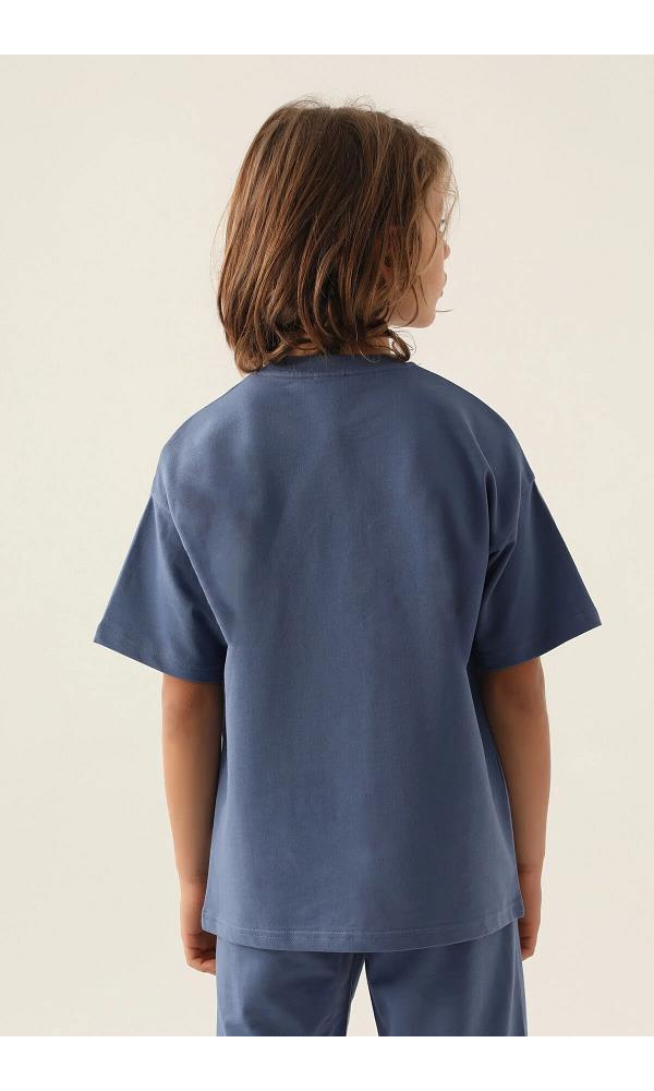 Kappa 331U4XW Erkek Çocuk T-shirt Cobalt