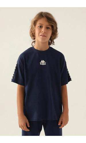 Kappa 331U4ZW Erkek Çocuk T-shirt Cobalt