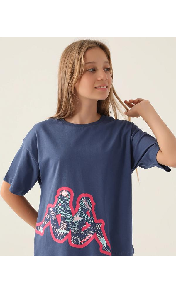 KAPPA 341X14W  KIZ ÇOCUK T-SHIRT LACİVERT