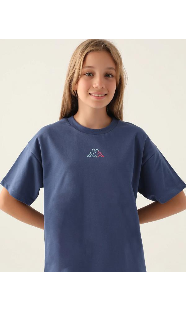 KAPPA 351X1HW  KIZ ÇOCUK T-SHIRT MAVİ