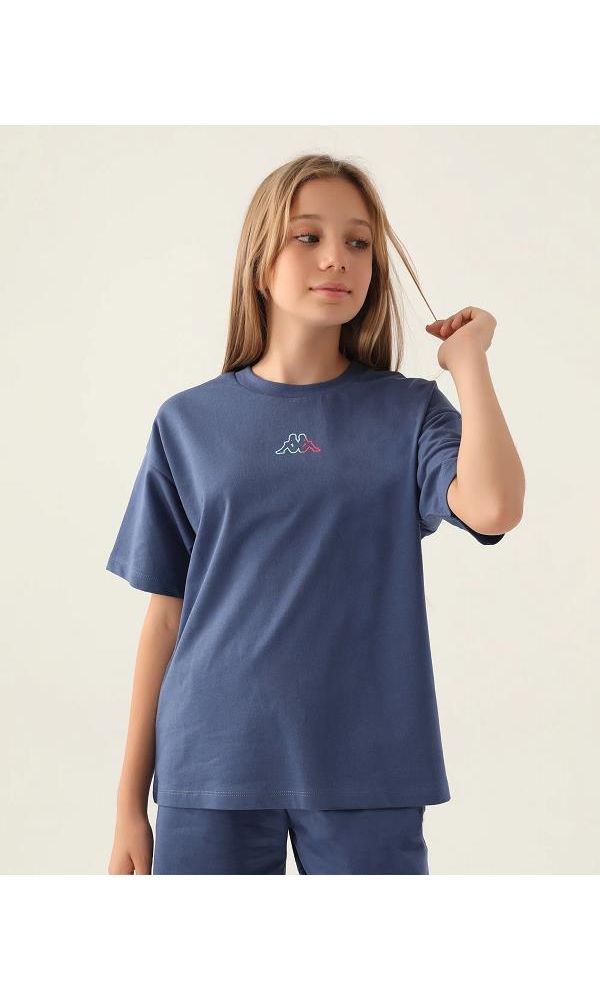 KAPPA 351X1HW  KIZ ÇOCUK T-SHIRT MAVİ