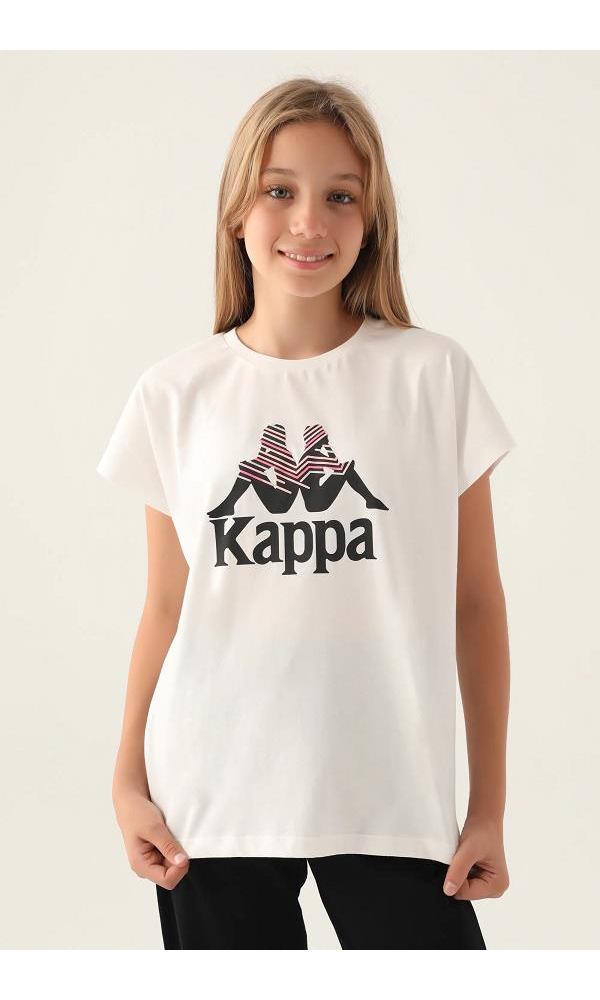 KAPPA 361T7VW KIZ ÇOCUK T-SHIRT KREM