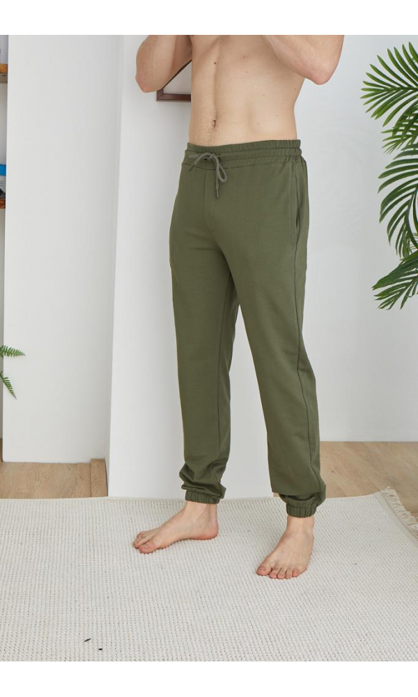 KLY 1040  ERKEK TEK ALT PİJAMA YEŞİL