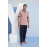 KLY 2091 MİDİ YAKA PİJAMA TAKIM LACİVERT