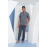 KLY 2118 MİDİ YAKA PİJAMA TAKIM BORDO
