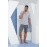 KLY 2202 MİDİ YAKA ŞORTLU TAKIM İNDİGO
