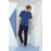KLY 2207 BATTAL MİDİ YAKA PİJAMA TAKIM GRİ
