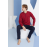 KLY 9250 MİDİ YAKA PİJAMA TAKIM SİYAH