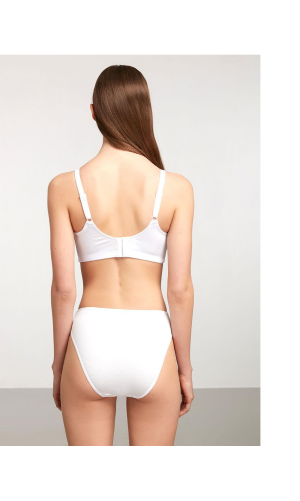 KOM BAYAN BASIC 2LI SLIP BEYAZ