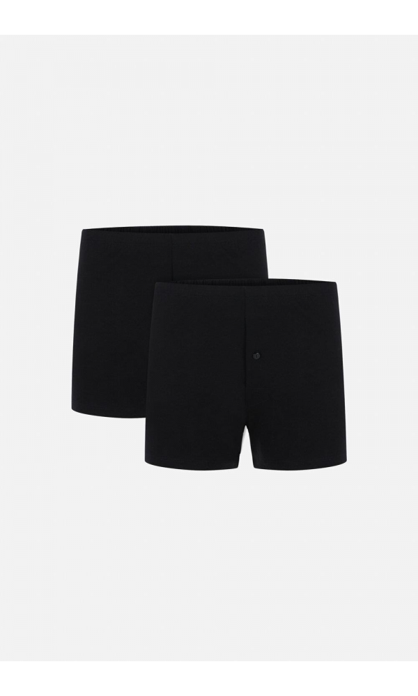 KOM ERKEK ADRIAN 2LI BOXER SİYAH