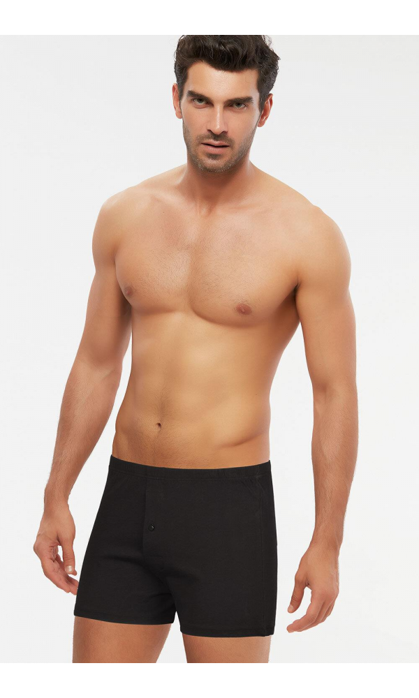 KOM ERKEK ADRIAN 2LI BOXER SİYAH