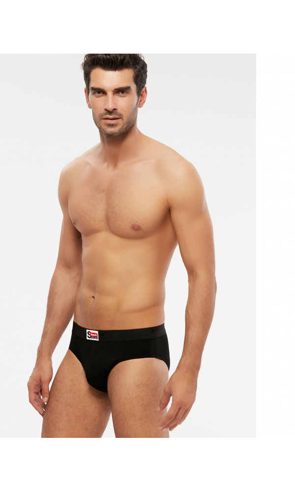 KOM ERKEK ARIEL 2LI SLIP SİYAH
