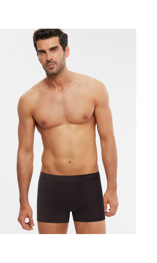 KOM ERKEK COLIN 2LI BOXER SİYAH