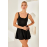 LAPİENO 253147-P ELBİSE MAYO SİYAH