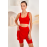 LAPİENO 254264  Şort Etekli Bikini Takım KIRMIZI