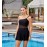 LAPİENO 3146  ETEKLİ ŞORTLU MAYO KOYU LACİVERT