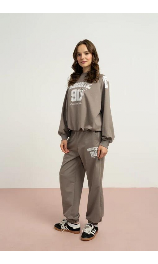 LOCO LOCO 7816 KIZ ÇOCUK SWEAT TAKIM VİZON