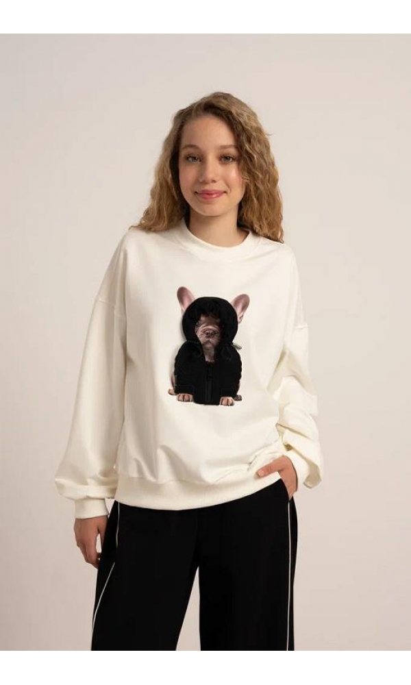 LOCO LOCO 7854 KIZ ÇOCUK İKİ İPLİK SWEAT VİZON