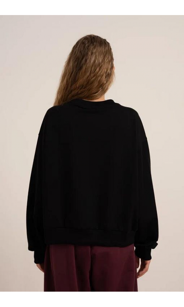 LOCO LOCO 7879 KIZ ÇOCUK İKİ İPLİK SWEAT SİYAH