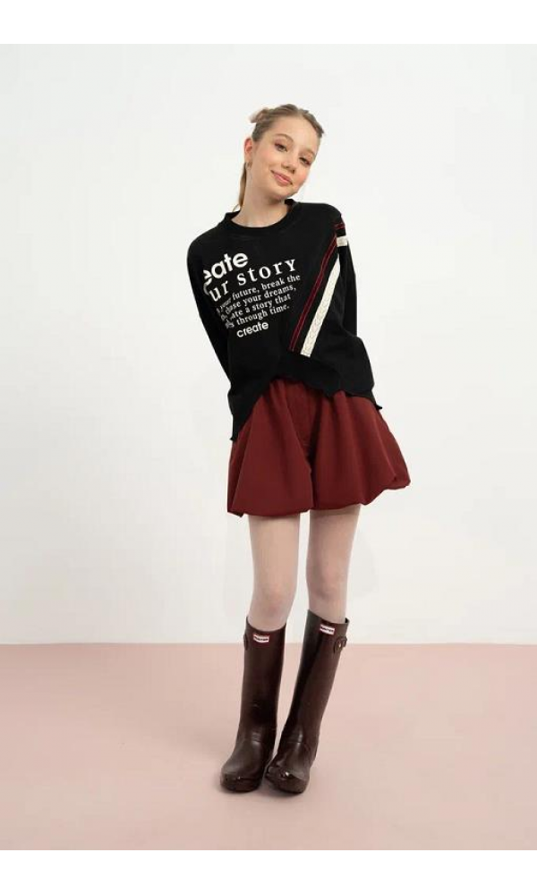 LOCO LOCO 7883 PARAŞÜT BALON SHORT BORDO