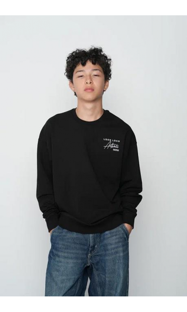 LOCO LOCO 8144 ERKEK ÇOCUK SWEAT SİYAH